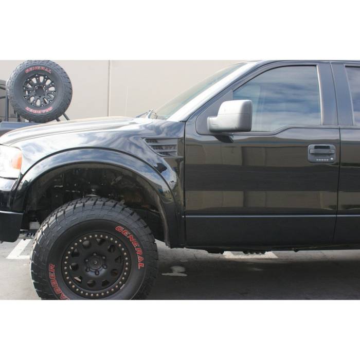 Advanced Fiberglass Composites - Ford F-150 4" Flare 2" Rise Adv Fiber Body Kit- Conversion Fenders AFC 133