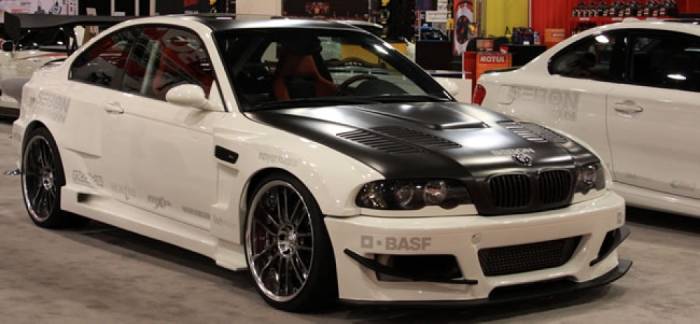 Seibon - BMW M3 GTR-Style Seibon Carbon Fiber Body Kit- Hood!!! HD0105BMWE46M3-GTR
