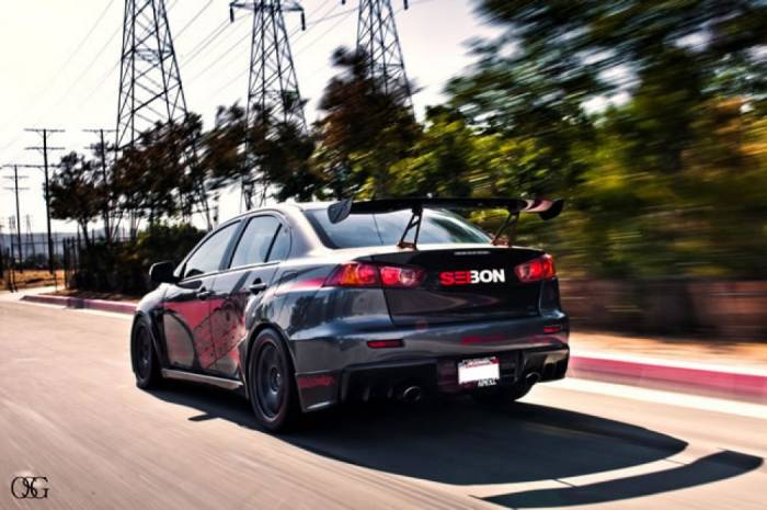 Seibon - Mitsubishi Lancer OE Seibon Carbon Fiber Rear Diffuser!!! RD0809MITEVOX-OE