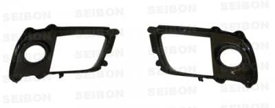 Seibon - Mitsubishi Lancer OE Seibon Carbon Fiber FOG LIGHT SURROUNDS!!! FLS0809MITEVOX