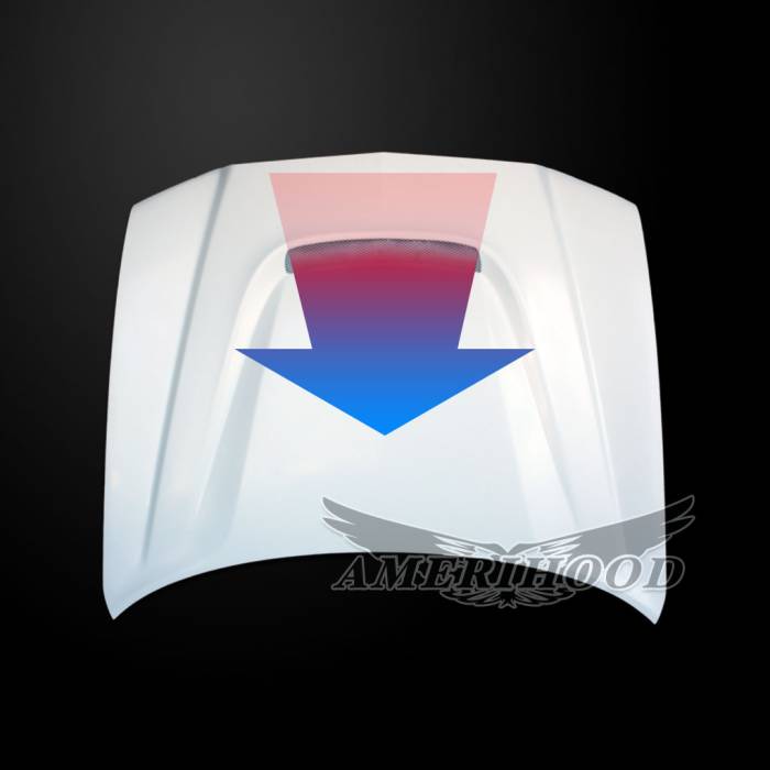 AmeriHood - Dodge Charger SRT8 AmeriHood Heat Extracting Hood DC11AHSRT8FHW