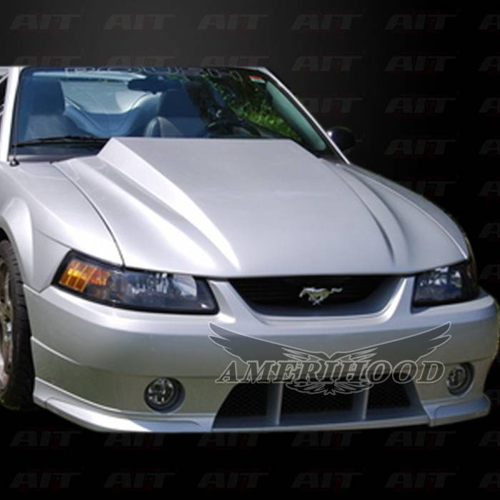 AmeriHood - Ford Mustang 3" Cowl AmeriHood Heat Extracting Hood FM99AHT4FHW