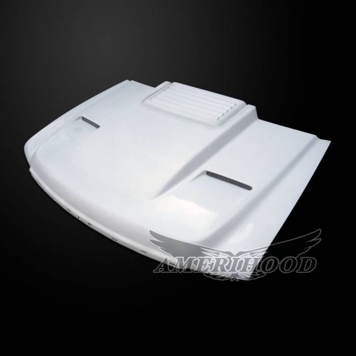 AmeriHood - GMC Sierra 3500 HD 2-Style AmeriHood Ram Air Hood GS07AHCWL2FHW35