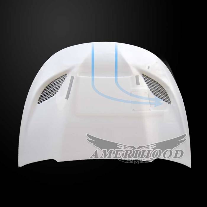 AmeriHood - Dodge Dart HC-Style AmeriHood Ram Air Hood DDT13AHCATFHW