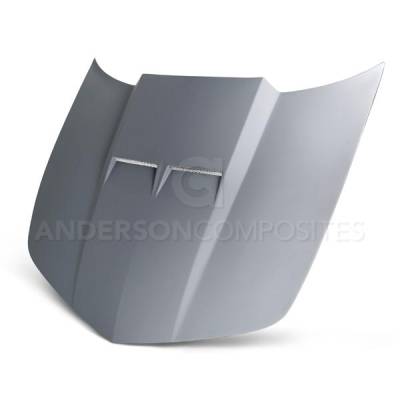 Anderson Fiberglass - Chevy Camaro Ram Air Anderson Composites Glass Body Kit- Hood AC-HD1011CHCAM-SC-GF