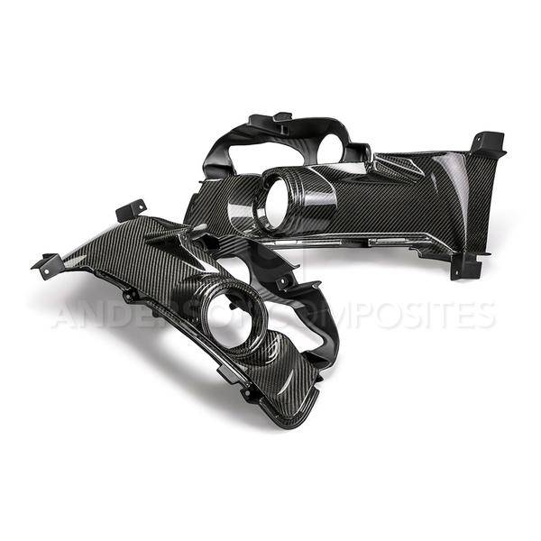 Anderson Carbon - Ford Mustang MU Anderson Composites Fiber Fog Light Surrounds AC-FLS15FDMU