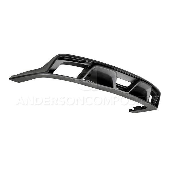 Anderson Fiberglass - Ford Mustang GT350 Anderson Composites Glass Rear Bumper Diffuser AC-RL15FDMU-GR-GF