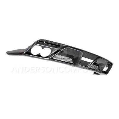 Anderson Carbon - Ford Mustang Shelby Anderson Composites Fiber Rear Diffuser AC-RL15MU350