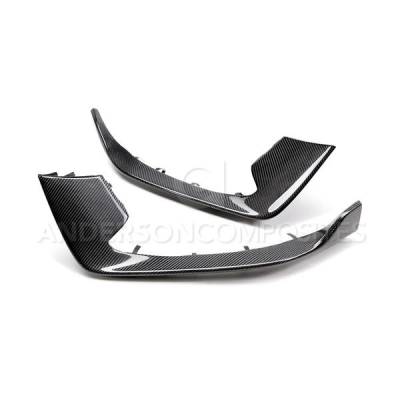 Anderson Carbon - Ford Mustang Shelby Anderson Composites Fiber Bumper Inserts AC-FBI15MU350
