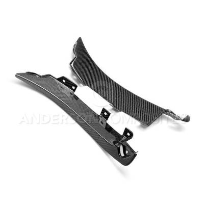 Anderson Carbon - Ford Mustang Shelby Anderson Composites Fiber Rear Splash Guards AC-FSG15MU350