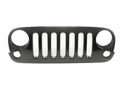Anderson Carbon - Jeep Wrangler Type-OE Anderson Composites Fiber Grill/Grille AC-JPFG