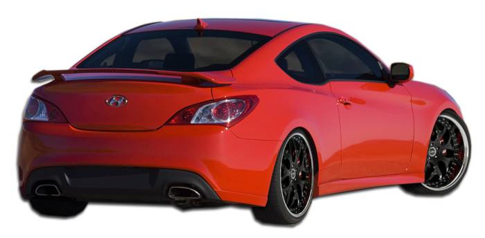 Duraflex - Hyundai Genesis Duraflex J-Spec Rear Add On Bumper Extensions - 2 Piece - 107754