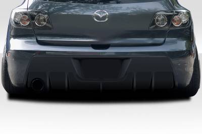 Duraflex - Mazda Mazda 3 Corkscrew Duraflex Rear Bumper Lip Body Kit 117942