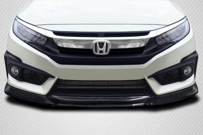 Carbon Creations - Honda Civic Yoka Carbon Fiber Front Bumper Lip Body Kit 117945