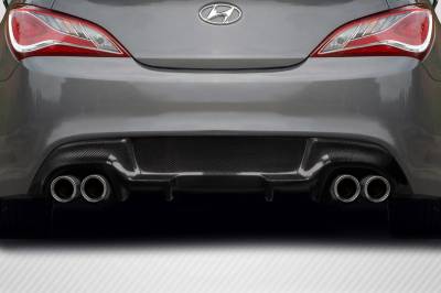 Carbon Creations - Hyundai Genesis 2DR Twins Carbon Fiber Rear Diffuser Body Kit 117967