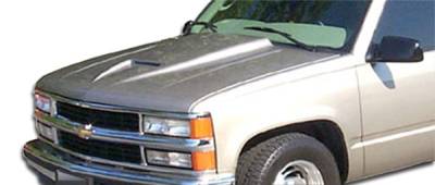 Duraflex - Chevrolet CK Truck Duraflex Ram Air Hood - 1 Piece - 103022