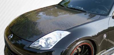 Carbon Creations - Nissan 350Z Carbon Creations OEM Style Hood - 1 Piece - 104775