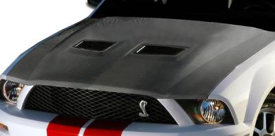 Carbon Creations - Ford Mustang Carbon Creations OEM Hood - 1 Piece - 104999