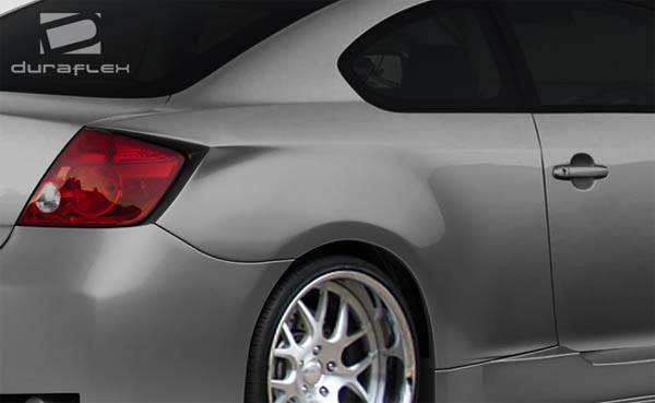 Duraflex - Scion tC Duraflex Atlas Wide Body Rear Fenders with Gas Cap - 3 Piece - 107052
