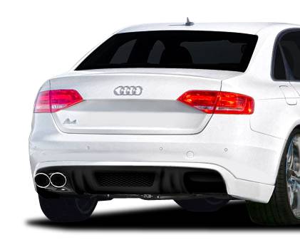 Extreme Dimensions - Audi A4 4DR R-1 Urethane Rear Bumper Diffuser Body Kit 107421