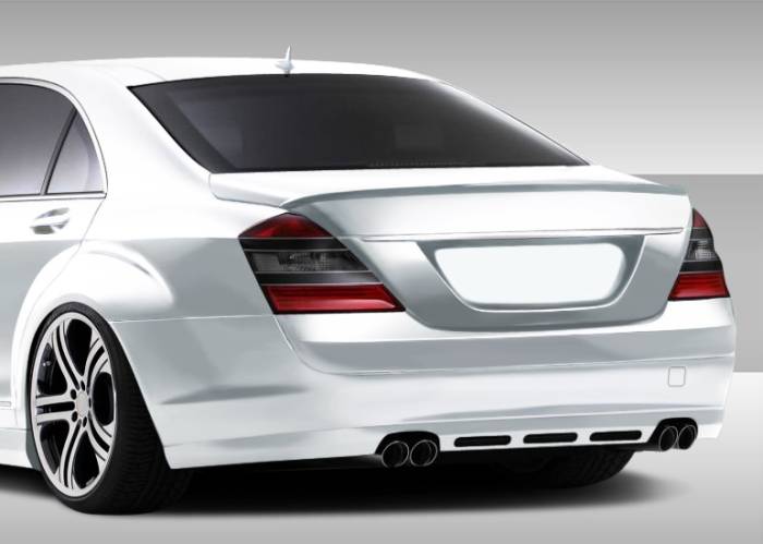 Duraflex - Mercedes-Benz S Class Duraflex Eros Version 1 Rear Lip Under Spoiler Air Dam - 1 Piece - 107791