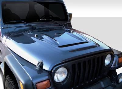 Duraflex - Jeep Wrangler Duraflex Heat Reduction Hood - 1 Piece - 108805