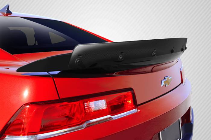 Carbon Creations - Chevrolet Camaro Carbon Creations Wicker Bill Look Wing Spoiler Add On- 1 Piece - 112325