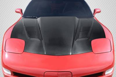 Carbon Creations - Chevrolet Corvette H Design DriTech Carbon Fiber Body Kit- Hood 112922