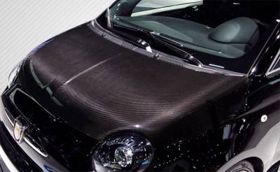 Carbon Creations - Fiat 500 OEM DriTech Carbon Fiber Body Kit- Hood 113135