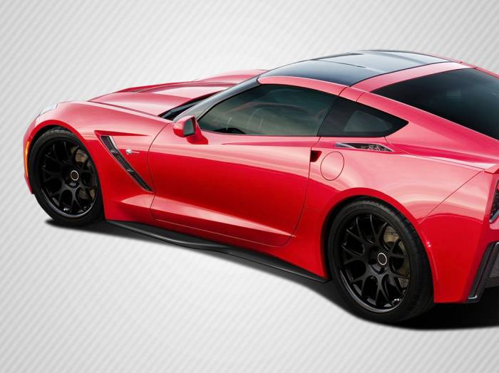 Carbon Creations - Corvette Thunderbolt DriTech Carbon Fiber Side Skirts Body Kit 113166