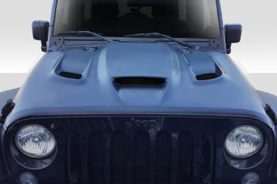 Duraflex - Jeep Wrangler Hellcat Look Duraflex Body Kit- Hood 113214