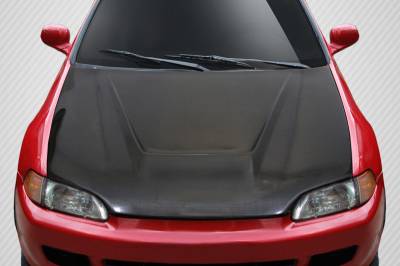 Carbon Creations - Honda Civic 2DR Vader Carbon Fiber Creations Body Kit- Hood 114970