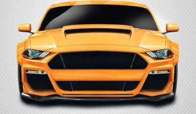 Carbon Creations - Ford Mustang Grid Carbon Fiber Creations Front Bumper Lip Body Kit 115002