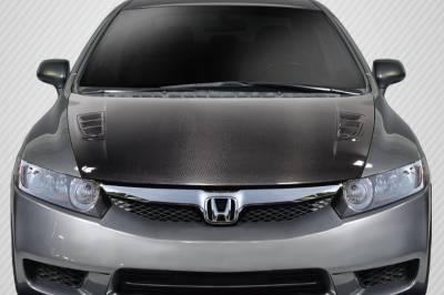 Carbon Creations - Honda Civic 4DR Type M Carbon Fiber Creations Body Kit- Hood 115131