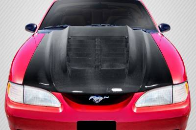 Carbon Creations - Ford Mustang GT500 V2 Carbon Fiber Creations Body Kit- Hood 115190