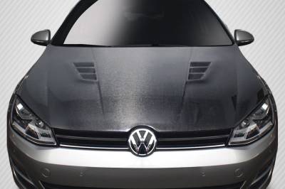 Carbon Creations - Volkswagen Golf Regulator Dritech Carbon Fiber Body Kit- Hood 114045