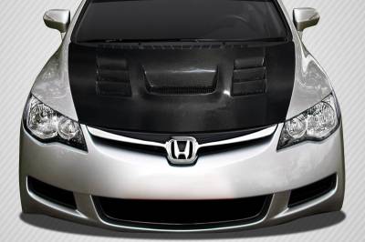 Carbon Creations - Honda Civic 4DR Supremo DriTech Carbon Fiber Body Kit- Hood!!! 114055
