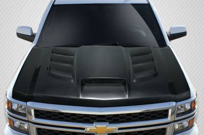 Carbon Creations - Chevrolet Silverado Viper Carbon Fiber Creations Body Kit- Hood 114225