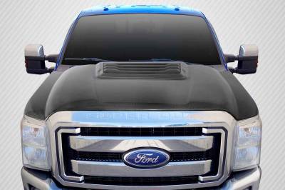 Carbon Creations - Ford Super Duty Raptor Look Carbon Fiber Creations Body Kit- Hood 114263