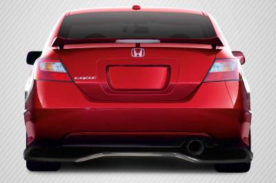 Carbon Creations - Honda Civic 2dr VTX Carbon Fiber Rear Bumper Lip Body Kit 114276