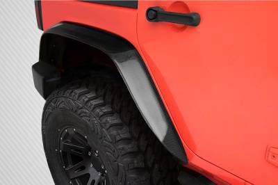 Carbon Creations - Jeep Wrangler Rugged Carbon Fiber Creations Body Kit- Rear Fenders 115681