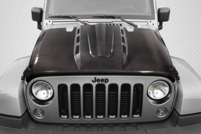 Carbon Creations - Jeep Wrangler Avenger Carbon Fiber Creations Body Kit- Hood 115894