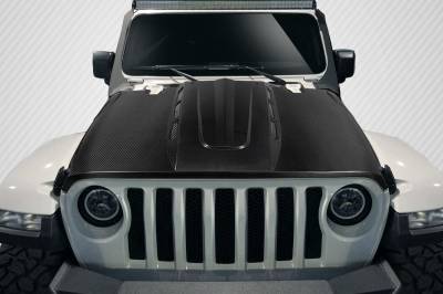 Carbon Creations - Jeep Wrangler Energy Carbon Fiber Body Kit- Hood 116092