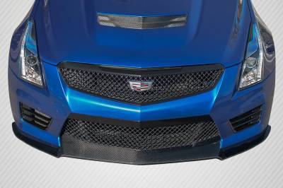 Carbon Creations - Cadillac ATS-V V Look Carbon Fiber Front Bumper Lip Body Kit 116350