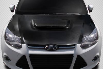 Carbon Creations - Ford Focus Ram Air Carbon Fiber Creations Body Kit- Hood 116491
