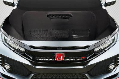Carbon Creations - Honda Civic EVS Carbon Fiber Creations Body Kit- Hood 116758