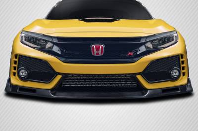 Carbon Creations - Honda Civic EVS Carbon Fiber Front Bumper Lip Body Kit 116853