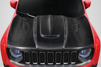 Carbon Creations - Jeep Renegade Thermal Carbon Fiber Creations Body Kit- Hood 117388