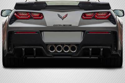 Carbon Creations - Chevrolet Corvette Exe Carbon Fiber Rear Bumper Diffuser Body Kit 117461