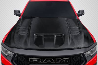 Carbon Creations - Dodge Ram OEM Look Carbon Fiber Creations Body Kit- Hood 117502